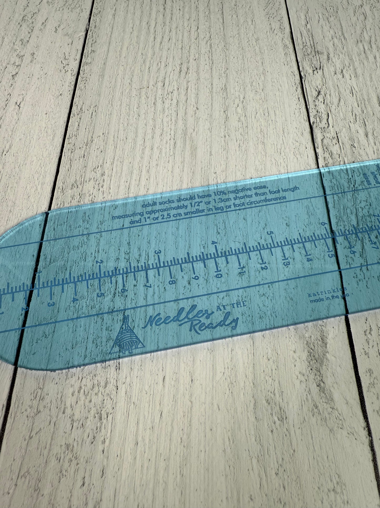 Katrinkles Acrylic Sock Ruler