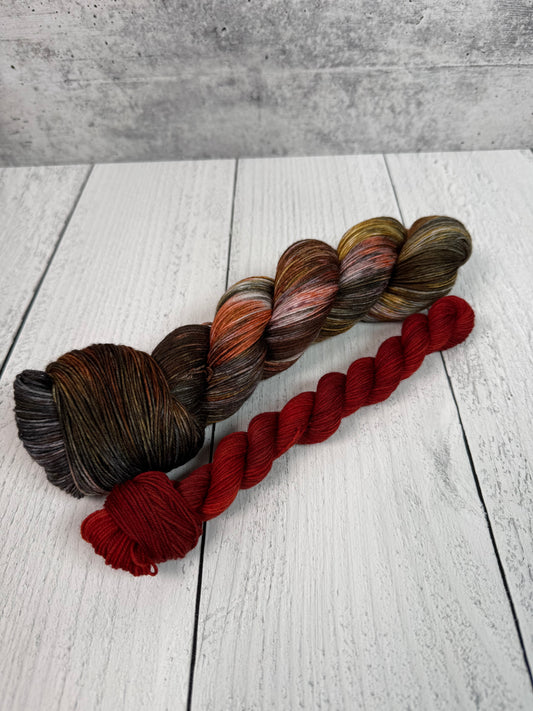 Canyon Hues Sock Set w/Red Mini (Achilles Sock)